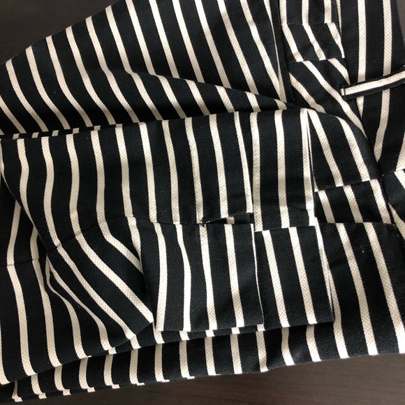 LOFT Julie Capri Crop Pants Striped - Picture 8 of 8